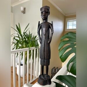 Artistic Wood Tribal Sculpture